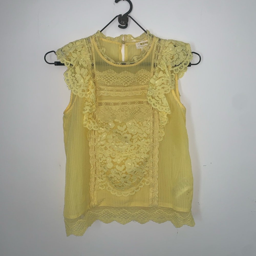 Maeve by anthro canary blouse